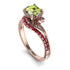 Twist Shank Peridot Engagement Ring - Maria No. 711 image 1