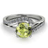 Twist Shank Peridot Engagement Ring - Maria No. 703 image 2