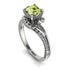 Twist Shank Peridot Engagement Ring - Maria No. 703