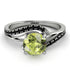 Twist Shank Peridot Engagement Ring - Maria No. 709