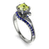 Twist Shank Peridot Engagement Ring - Maria No. 715