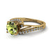 Twist Shank Peridot Engagement Ring - Maria No. 701