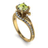 Twist Shank Peridot Engagement Ring - Maria No. 701 image 1