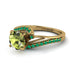 Twist Shank Peridot Engagement Ring - Maria No. 704