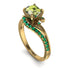 Twist Shank Peridot Engagement Ring - Maria No. 704 image 1