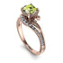 Twist Shank Peridot Engagement Ring - Maria No. 702 image 1