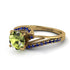 Twist Shank Peridot Engagement Ring - Maria No. 713 image 3