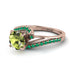 Twist Shank Peridot Engagement Ring - Maria No. 705
