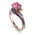Twist Shank Pink Moissanite Engagement Ring - Maria No. 814 image 1