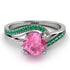 Twist Shank Pink Moissanite Engagement Ring - Maria No. 806