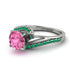 Twist Shank Pink Moissanite Engagement Ring - Maria No. 806