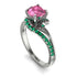 Twist Shank Pink Moissanite Engagement Ring - Maria No. 806 image 1