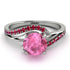 Twist Shank Pink Moissanite Engagement Ring - Maria No. 812 image 2