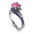 Twist Shank Pink Moissanite Engagement Ring - Maria No. 815 image 1