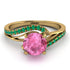 Twist Shank Pink Moissanite Engagement Ring - Maria No. 804 image 2