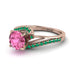 Twist Shank Pink Moissanite Engagement Ring - Maria No. 805 image 3