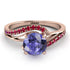 Twist Shank Tanzanite Engagement Ring - Maria No. 211