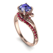 Twist Shank Tanzanite Engagement Ring - Maria No. 211 image 1