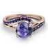 Twist Shank Tanzanite Engagement Ring - Maria No. 214