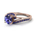 Twist Shank Tanzanite Engagement Ring - Maria No. 214 image 3