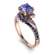 Twist Shank Tanzanite Engagement Ring - Maria No. 214 image 1