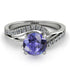 Twist Shank Tanzanite Engagement Ring - Maria No. 203 image 2