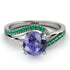 Twist Shank Tanzanite Engagement Ring - Maria No. 206 image 2