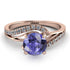 Twist Shank Tanzanite Engagement Ring - Maria No. 202 image 2