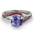 Twist Shank Tanzanite Engagement Ring - Maria No. 212