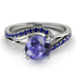Twist Shank Tanzanite Engagement Ring - Maria No. 215 image 2