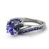 Twist Shank Tanzanite Engagement Ring - Maria No. 215 image 3