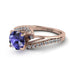 Twist Shank Tanzanite Engagement Ring - Maria No. 202