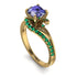 Twist Shank Tanzanite Engagement Ring - Maria No. 204