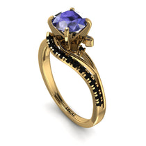 Twist Shank Tanzanite Engagement Ring - Maria No. 207 image 1