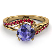 Twist Shank Tanzanite Engagement Ring - Maria No. 210 image 1