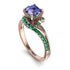 Twist Shank Tanzanite Engagement Ring - Maria No. 205