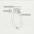 Classic Three Stone Peridot Engagement Ring - Valentina No. 710 image 4