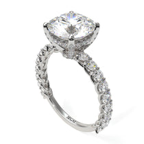 Diamond Twisted Band Halo Engagement Ring - Avianna No. 3 image 1