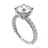 Diamond Twisted Band Halo Engagement Ring - Avianna No. 3 image 1