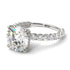 Diamond Twisted Band Halo Engagement Ring - Avianna No. 3 image 3