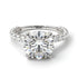 Diamond Twisted Band Halo Engagement Ring - Avianna No. 3