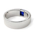 Princess Cut Sapphire Solitaire Wedding Band - Lane No. 15