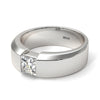 Princess Cut Diamond Solitaire Wedding Band - Lane No. 3
