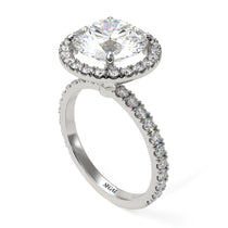 Round Cut Diamond Halo Engagement Ring - Charleigh No. 3 image 1