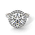 Round Cut Diamond Halo Engagement Ring - Charleigh No. 3