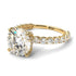 Diamond Twisted Band Halo Engagement Ring - Avianna No. 1 image 3