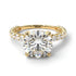 Diamond Twisted Band Halo Engagement Ring - Avianna No. 1 image 2