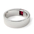 Princess Cut Ruby Solitaire Wedding Band - Lane No. 12 image 4