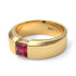 Princess Cut Ruby Solitaire Wedding Band - Lane No. 10 image 1