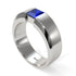 Princess Cut Sapphire Solitaire Wedding Band - Lane No. 15